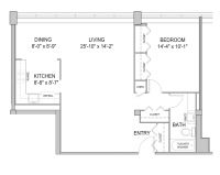 One Bedroom 1C