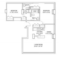 Two Bedroom 2B-1